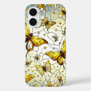 蝶々 ステンドグラス柄 iPhone 16ケース