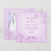 蝶々 招待状 (正面/裏面)