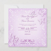 蝶々 招待状 (正面)