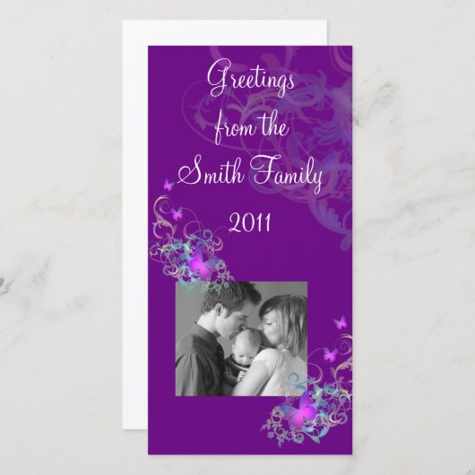 蝶々 案内状 (正面/裏面)