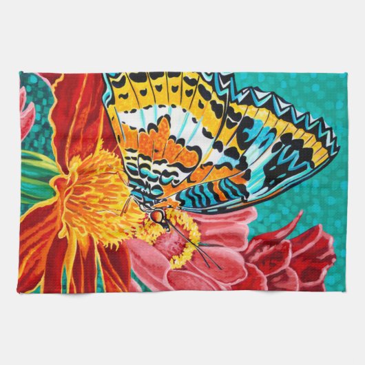 蝶々I キッチンタオル (横)