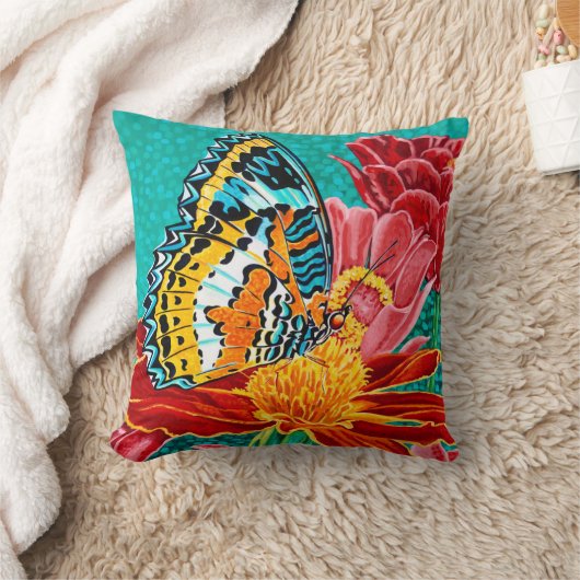 蝶々I クッション (ブランケット)