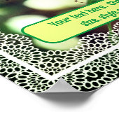 蝶あなたの独自の文字を作成パーソナライズされた ポスター (角)