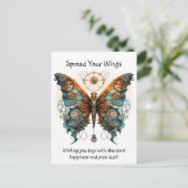蝶あなたの羽を広げる幸運 ポストカード (スタンド正面)