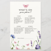 蝶あなたの電話で何のブライダルシャワーゲーム (正面)