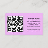 蝶ありがとうご注文QRコード 名刺 (裏面)