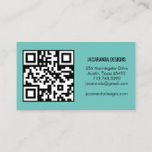 蝶ありがとうご注文QRコード 名刺 (裏面)