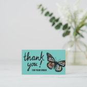 蝶ありがとうご注文QRコード 名刺 (スタンド正面)