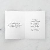 蝶いこパーソナライズされたの誕生日 カード (内部)