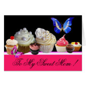 蝶おいしいカップケーキ甘い母の日 (正面横)