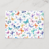 蝶おむつラッフルベビーシャワーカード エンクロージャーカード (裏面)