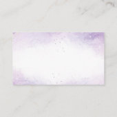 蝶おむつラッフルベビーシャワーパープルフローラ エンクロージャーカード (裏面)