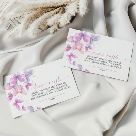 蝶おむつラッフル エンクロージャーカード