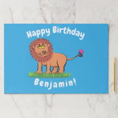 蝶おもしろい漫画の可愛いライオン ペーパーパッド (インサイチュ)