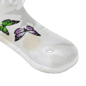 蝶およびデイジーのガラスかいまな板 カッティングボード (角)