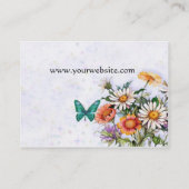 蝶およびデイジーの名刺 名刺 (裏面)