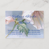 蝶およびハチドリ 名刺 (裏面)