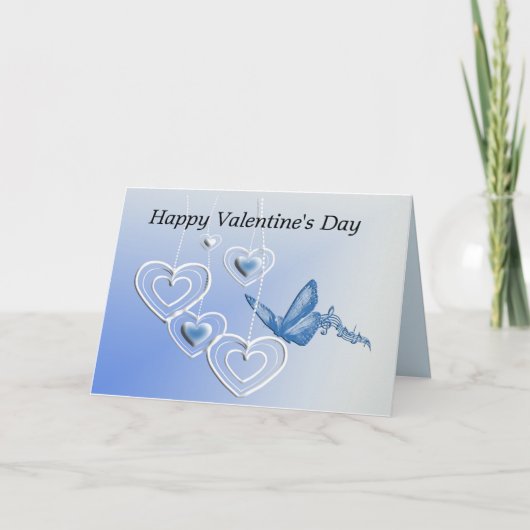 蝶およびハート カード (正面)