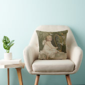 蝶およびハープとの少し微笑の天使 クッション (椅子)