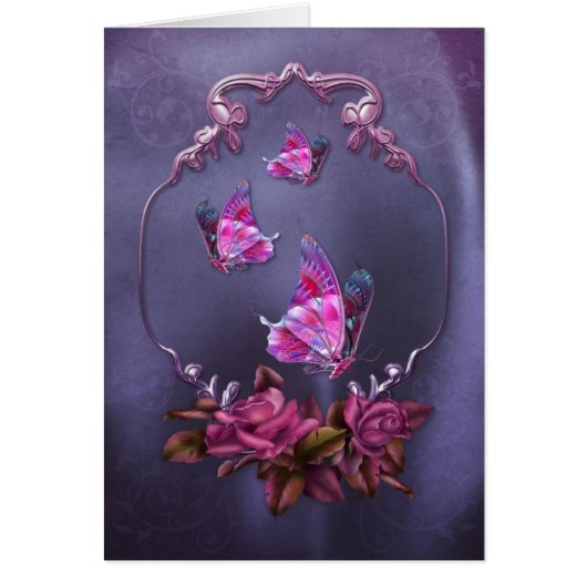 蝶およびバラ (正面)