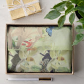蝶およびマグノリアのティッシュペーパー 薄葉紙 (ギフト)