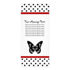 蝶および水玉模様の棚カード ラックカード