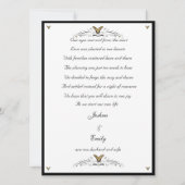 蝶および渦巻の駆け落ちの発表 案内状 (正面)