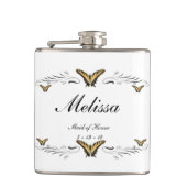 蝶および渦巻 フラスク (正面)