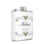 蝶および渦巻 フラスク (右)