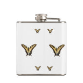 蝶および渦巻 フラスク (裏面)