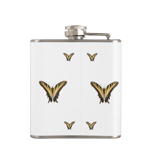 蝶および渦巻 フラスク (裏面)