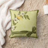 蝶および白い花 クッション (ブランケット)