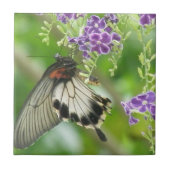 蝶および花のタイル タイル (正面)