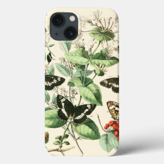 蝶および花の庭 Case-Mate iPhoneケース (裏面)