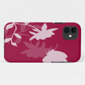 蝶および花のiphoneカバー Case-Mate iPhoneケース (裏面(横))