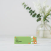 蝶および花 スキニー名刺 (スタンド正面)