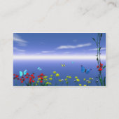 蝶および花 名刺 (裏面)