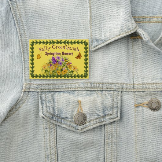 蝶および花 名札 (インサイチュ)