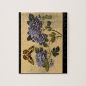 蝶およびDahlias',の未知のartist_The東洋 ジグソーパズル (縦)