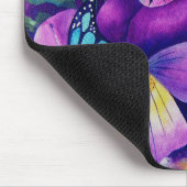 蝶およびPansieのマウスパッド マウスパッド (コーナー)