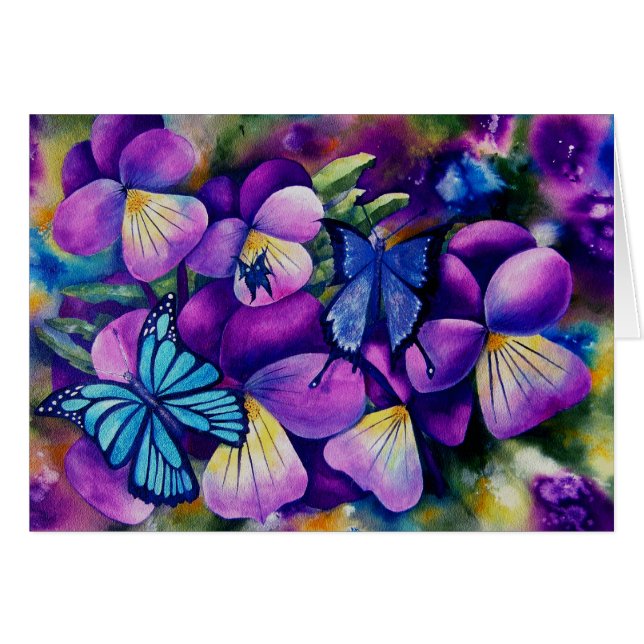 蝶およびPansie (正面横)