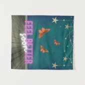 蝶お洒落の情景が早く良くなる タペストリー (正面(横))