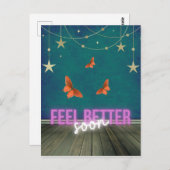 蝶お洒落の情景が早く良くなる ポストカード (正面/裏面)