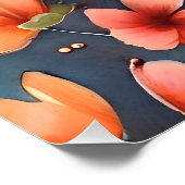 蝶お洒落イラストレーションユニーク ポスター (コーナー)