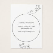 蝶お洒落フローラカスタムジュエリーカード (裏面)