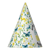 蝶お洒落フローラ第1誕生日 パーティーハット (左)