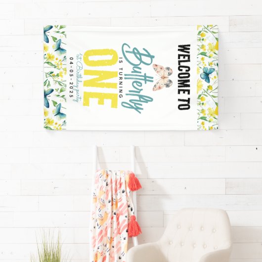 蝶お洒落フローラ第1誕生日 横断幕 (インサイチュ)