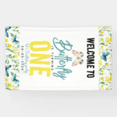 蝶お洒落フローラ第1誕生日 横断幕 (横)