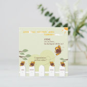 蝶お洒落別れパーティの招待状 招待状 (スタンド正面)