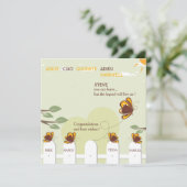 蝶お洒落別れパーティの招待状 招待状 (スタンド正面)